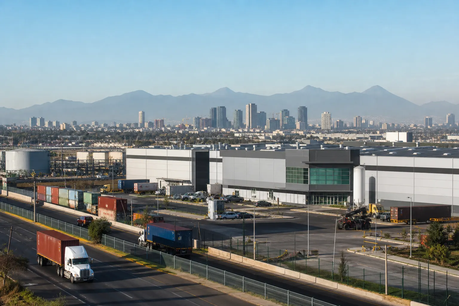 Planta manufacturera y transporte de carga en México como referencia a la inversión extranjera directa de 2026