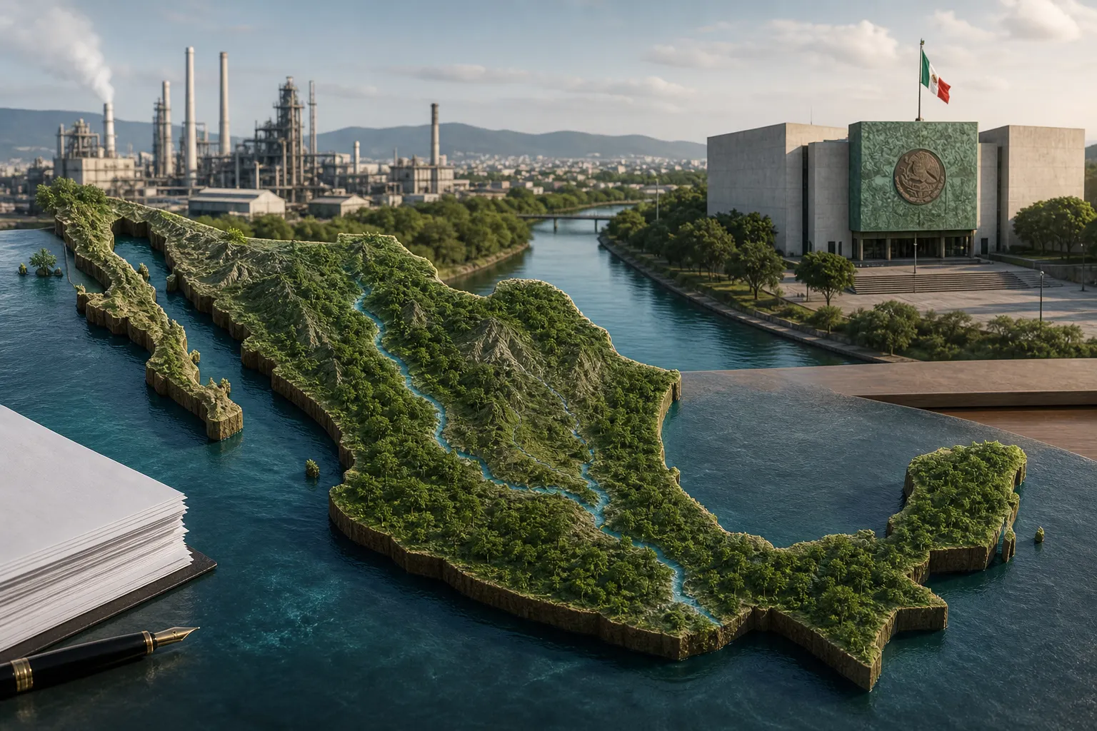 Propuesta de nueva ley ambiental en México con ecosistemas, industria y Congreso