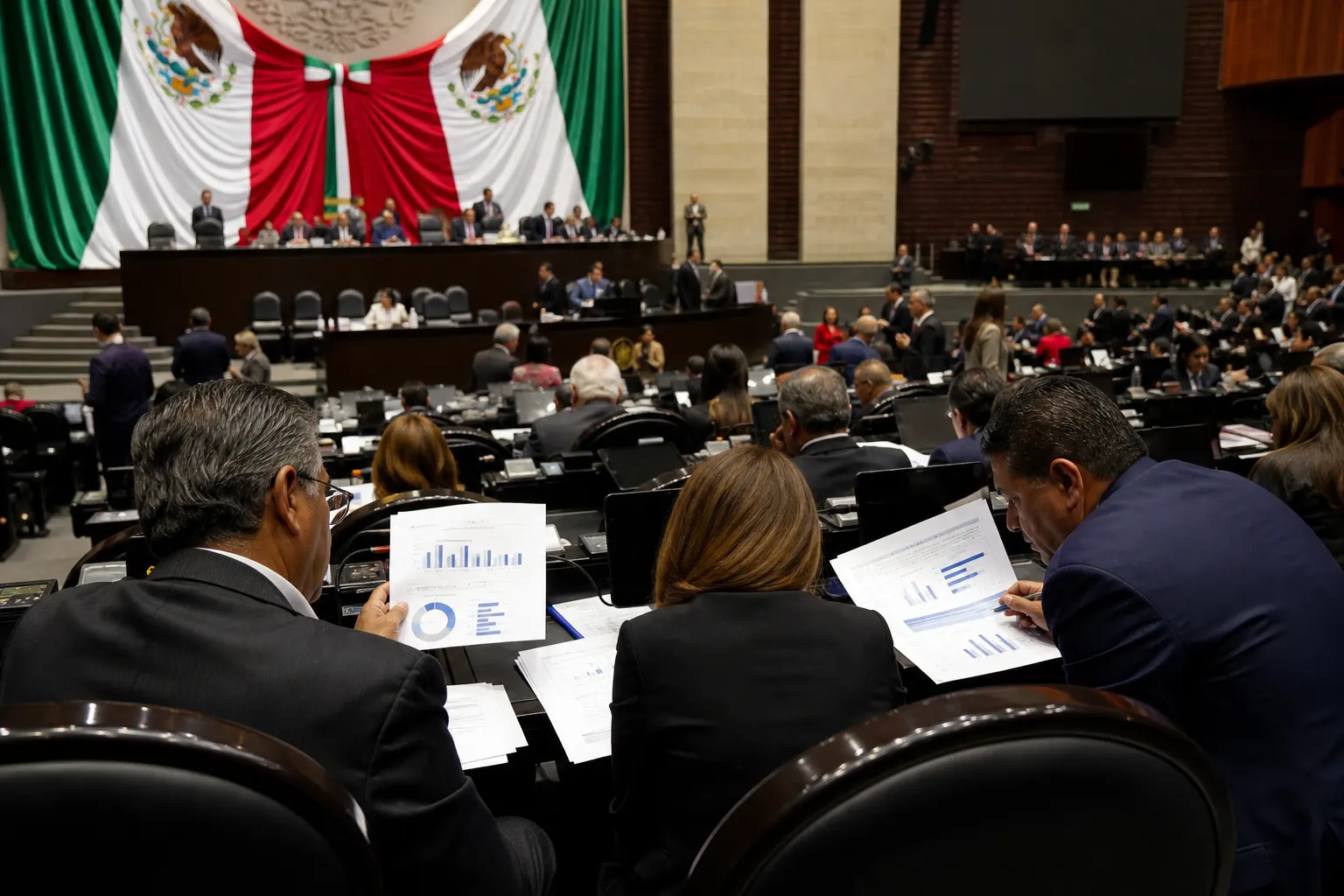 Palacio Legislativo de San Lázaro durante la discusión del Paquete Económico 2027