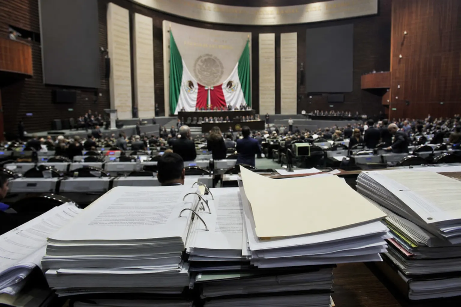 Palacio Legislativo de San Lázaro durante la entrega del Paquete Económico 2027