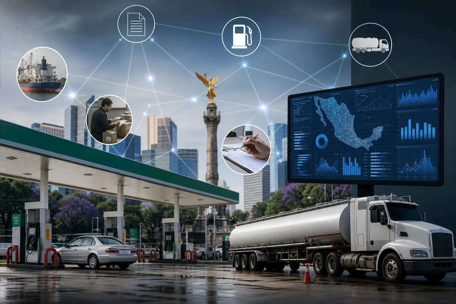Ilustración de la trazabilidad digital del IEPS de combustibles en México