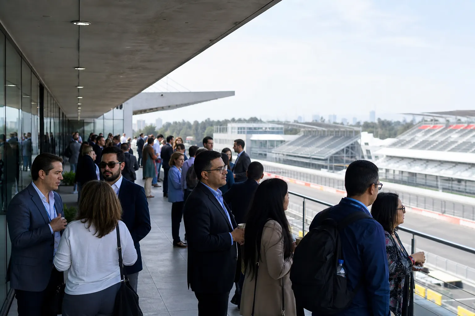 Autódromo Hermanos Rodríguez durante el Congreso Mundial de Turismo Deportivo en Ciudad de México