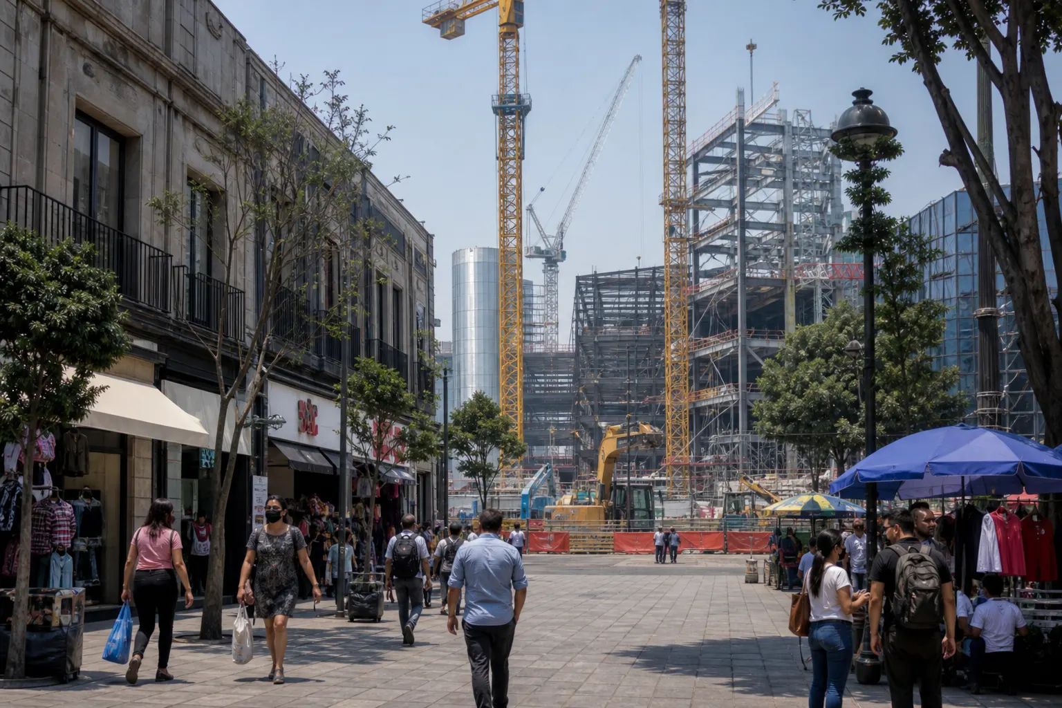 Comercios y maquinaria de construcción en la Ciudad de México como representación del consumo privado y la inversión fija
