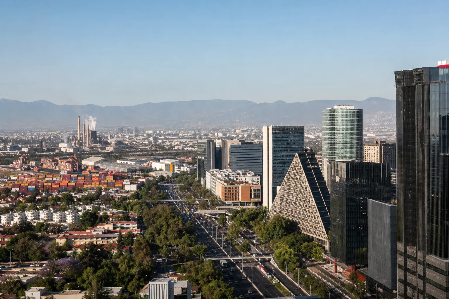 Vista de la Ciudad de México y actividad económica mexicana ante el pronóstico del FMI para 2026